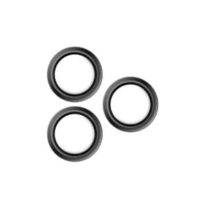 Protetor de lente de câmara com moldura preta para iPhone 17 PRO / PRO MAX